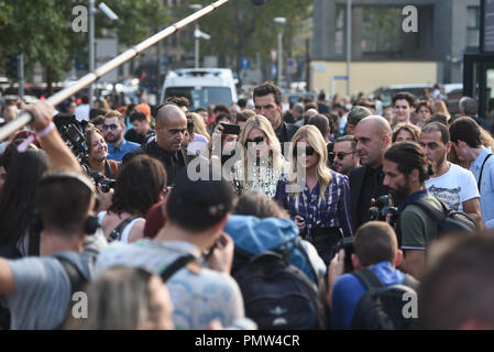 Milan, Chiara Ferragni luxury shopping at Cartier Chiara Ferragni