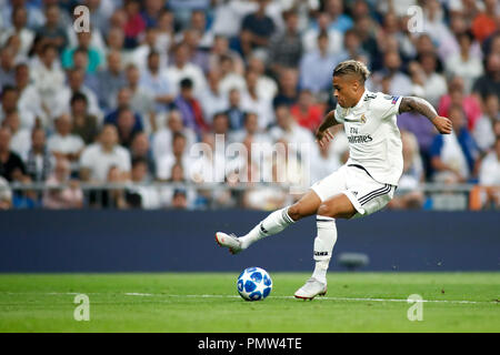 Mariano of Real Madrid during the Champions League football match between Real Madrid and AS Roma on September 19th, 2018 at Santiago Bernabeu stadium in Madrid, Spain. 19th Sep, 2018. Credit: AFP7/ZUMA Wire/Alamy Live News Stock Photo