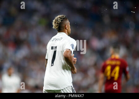 Mariano of Real Madrid during the Champions League football match between Real Madrid and AS Roma on September 19th, 2018 at Santiago Bernabeu stadium in Madrid, Spain. 19th Sep, 2018. Credit: AFP7/ZUMA Wire/Alamy Live News Stock Photo