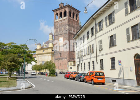 Vercelli, Italy - 8 September 2018: the old center of Vercelli on Italy Stock Photo