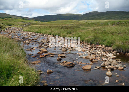 The Scottish Mountain Corbett Meall na h-Aisre from near Garva Bridge in the Scottish Highlands.Glen Spey, Scottish Highlands, Scotland, UK Stock Photo