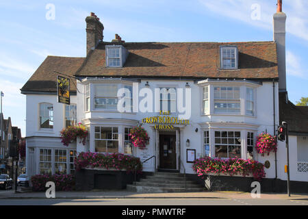 the crowborough cross pub in crowborough in east sussex Stock Photo