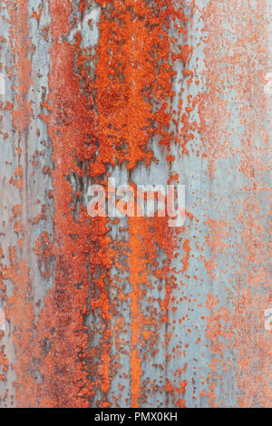 Close up orange rust on metal Stock Photo