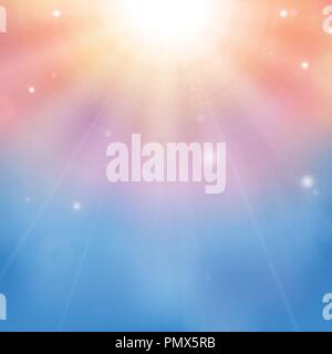 Vector color cloudy on the sky background, eps10 Stock Vector