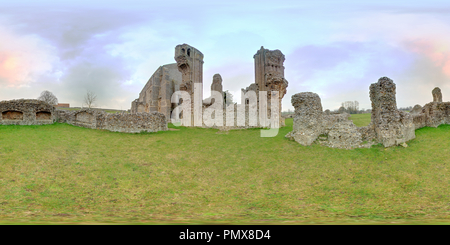 360 degree panoramic view of Binham Priory