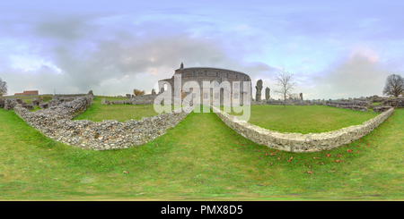 360 degree panoramic view of Binham Priory 1