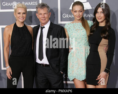 Yolanda Foster, David Foster & Daughters at the 55th Annual Grammy Awards held at the Staples Center in Los Angeles, CA.The event took place on Sunday, February 10, 2013. Photo by PRPP / PictureLux  File Reference # 31836 186PRPP  For Editorial Use Only -  All Rights Reserved Stock Photo