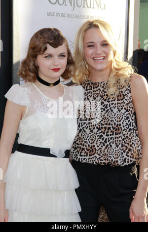 Joey King and Sister Haley King at the Conjuring Premiere at the
