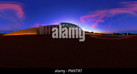 360 degree panoramic view of Canberra - Parliament House at Dusk 1