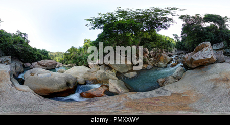 360 degree panoramic view of Ba Ho Falls 3