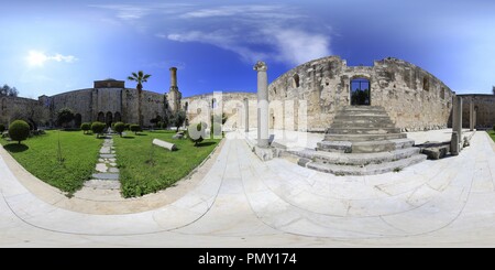 360 degree panoramic view of isa bey mosque-2