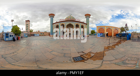 360 degree panoramic view of Mausoleum of Sayyed Alaeddin Hossein - Shiraz - Iran
