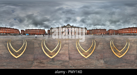 360 degree panoramic view of Place du Capitole - Toulouse