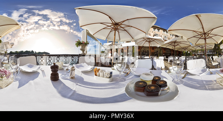 360 degree panoramic view of cipriani hotel. venice