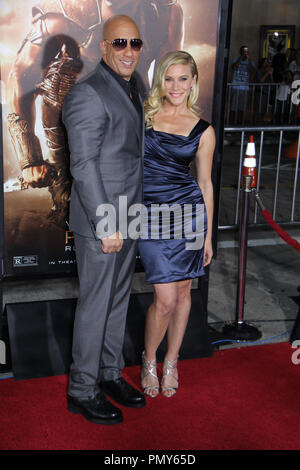 Vin Diesel, Katee Sackhoff  08/28/2013 'Riddick' World Premiere held at Regency Village Theater in Los Angeles, CA Photo by Izumi Hasegawa / HNW / PictureLux Stock Photo