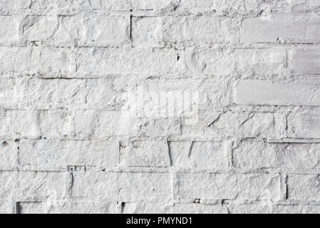 white brick wall and painted background texture Stock Photo