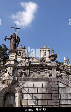 Our Lady of Peneda Sanctuary. Peneda Geres National Park, north of Portugal Stock Photo