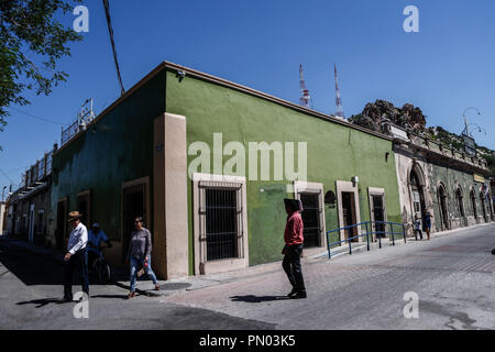 Casa Gardenia del Colegio Sonora el Centro histórico de Hermosillo, Sonora.  (Photo: Luis Gutierrez /NortePhoto)   Pclaves: Fachada, outdoors, casa, a Stock Photo