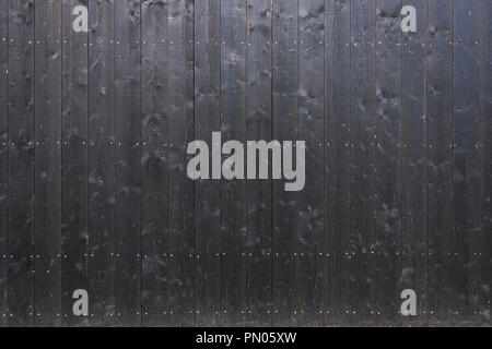 Vertical planks of stained wood making a very solid fence. Would be great for a background image. Stock Photo