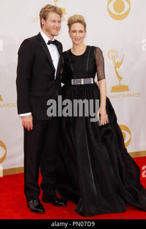 Renn Hawkey and Vera Farmiga at the 65th Primetime Emmy Awards held at the Nokia Theatre L.A. Live  in Los Angeles, CA, on September 22, 2013. Photo by Joe Martinez / PictureLux Stock Photo