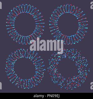 Molecular Structure Vector. Neurons. Chemistry And Science Object. Abstract Molecule Grid. Illustration Stock Vector