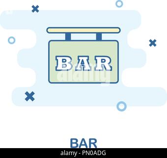 Signboard icon. Simple element from digital disruption collection. Line ...