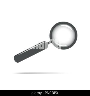 magnifying glass isolated on white background vector Illustration EPS10 Stock Vector