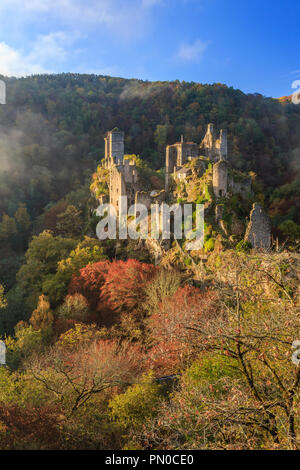 France Correze Saint Geniez O Merle The Tours De Merle Ruins Of A Set Of Medieval Castles France Correze 19 Saint Geniez O Merle Les Tours Stock Photo Alamy