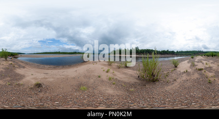 360 degree panoramic view of Vitim river bank #8