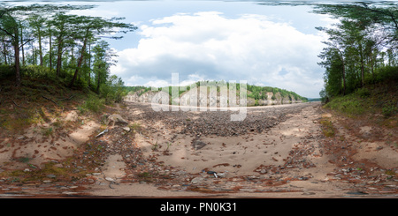 360 degree panoramic view of Vitim river bank #17