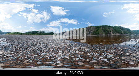 360 degree panoramic view of Vitim river bank #22