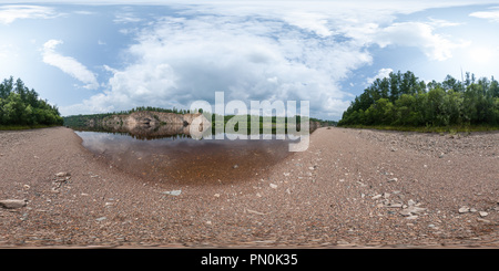 360 degree panoramic view of Vitim river bank #19