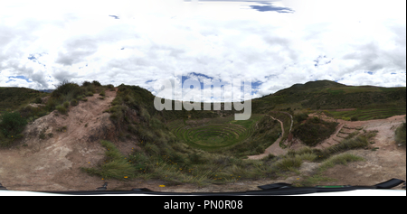 360° view of PERU - Moray Inca Terraces 1 - Alamy