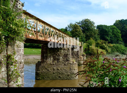 Around Tintern, a riveside village in the Wye Valley. Forest of Dean Gloucestershire England UK;river wye Stock Photo