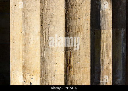 Berlin, Germany, July 28, 2018: Close-Up of Grooves of Architectural Column Stock Photo