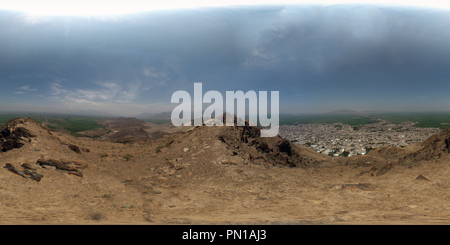 Chepen 360° view of Chequen archaeologycal site, Chepen - Alamy