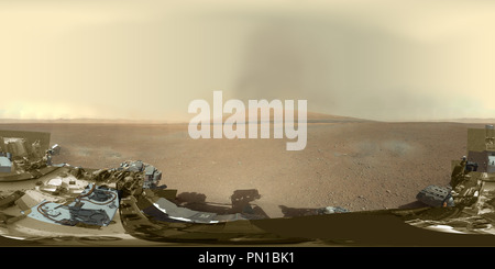 360 degree panoramic view of Mars Panorama - Curiosity rover: Martian solar day 3