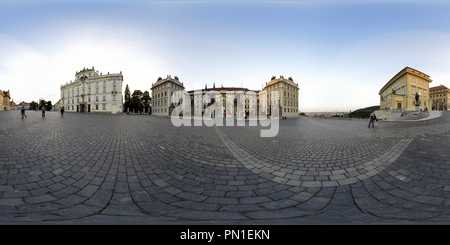 360 degree panoramic view of Prague Castle