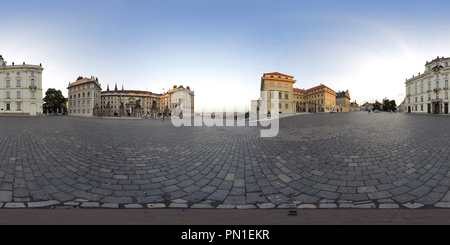 360 degree panoramic view of Prague Castle