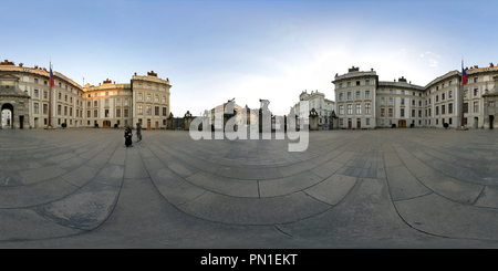 360 degree panoramic view of Prague Castle