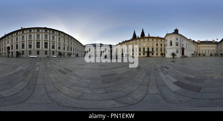 360 degree panoramic view of Prague Castle