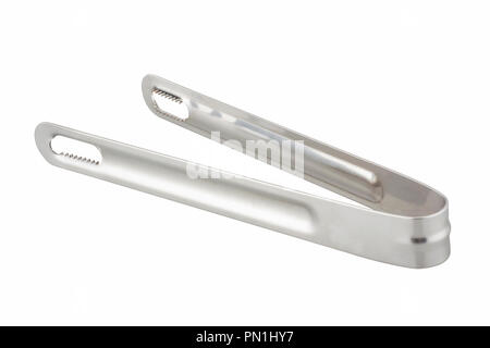 Serving kitchen tongs isolated on white background Stock Photo