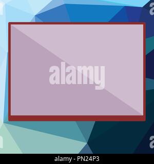 Flat design business Vector Illustration concept Empty template copy space Posters coupons promotional material. Rectangular Shape Form in half diagon Stock Vector