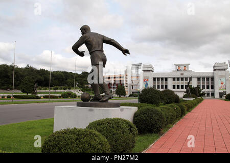 Kim Il Sung Stadium in Pyongyang which is home ground for the National Football Team Stock Photo