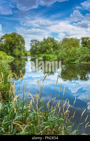 The river Soar at Stamford on Soar. Stock Photo