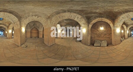 360 degree panoramic view of Historic Church Cistern (Alexios Apokaukos Church)