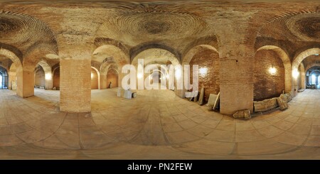 360 degree panoramic view of Alexios Apokaukos Church (Historic Church Cistern)