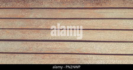 drops of rain on wooden background. wet bench Stock Photo