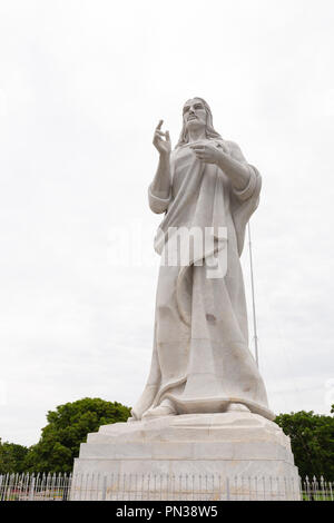 Sculpture art The Christ of Havana by Jilma Madera, Cuba Stock Photo ...