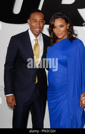 Chris 'Ludacris' Bridges and wife Eudoxie Agnan at the World Premiere of Universal Pictures' 'Furious 7' held at the TCL Chinese Theater in Hollywood, CA, April 1, 2015. Photo by Joe Martinez / PictureLux Stock Photo